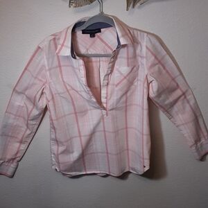 Tommy Hilfiger Light Pink Plaid Shirt